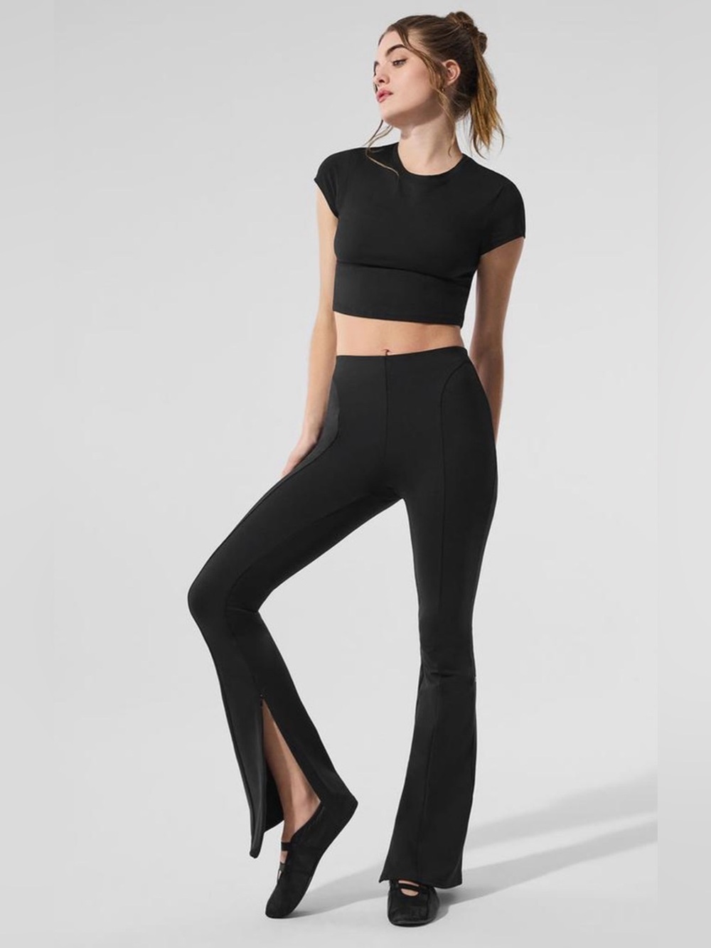 Alo Yoga High-Waist Zip It Flare Legging - Gem